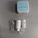 Sticker Printer - Printpods Mini Printer with Stickers, Print Pod, Bluetooth Inkless Printers, Sticker Maker, Portable Thermal Printer for iphone, Impresora Porttil for Notes, Journal, DIY, Kids Gift