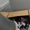 Sweetcrispy Office Computer Desk Chair, Ergonomic Mid-Back Mesh Rolling Work Swivel Task Chairs with Wheels, Comfortable Lumbar Support, Comfy Flip-up Arms for Home, Bedroom, Study, Student, Gray (Light Grey)