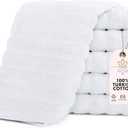 Classic Turkish Towels CTT Luxurious 100% Turkish Cotton Washcloths 6 Pack, Highly Absorbent & Quick Dry, Face Towels Wash Cloths for Hotel, Spa & Gym | 13"x13" (White)