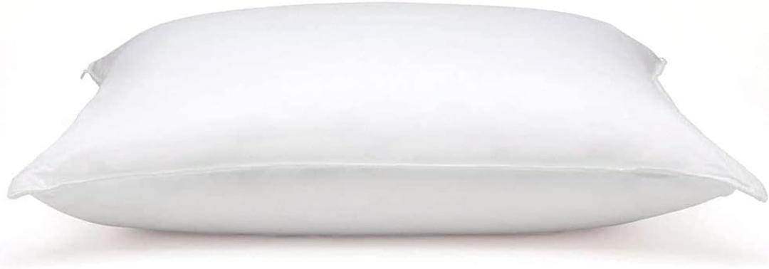 DOWNLITE Flat & Soft Down Pillow  Hypoallergenic Premium Down (Not Feathers)  Standard Size, 20 x 26