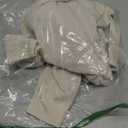 LANYO LILI Women’s Wrap Top Cropped Sweater V-Neck Long Sleeve Ribbed Knit Pullover with Side Tie, Small