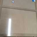 Decorative Magnetic Board for Wall, 24''x18'' Dry Erase Board, Brown Wood