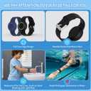 [2-Pack] Bracelet for AirTag 2nd Gen (2026) & 1st Gen, Hidden Holder for Air Tag Kids, [Full Protective Cover] [Adjustable] Anti Lost Wristband for Child, Boys, and Girls (Light Blue+Green)