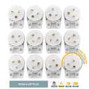 Nema 6-20P 20A 250V Plug 20A T-Blade Industrial Plug, Easy Assembly 20Amp 250Volt USA Canada 3-Prong Male Angled,White Color