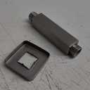 Brushed Nickel Short Shower Arm with Flange, 4 inch Ceiling Mounted Shower Head Extension Pipe Arm for Fixed Shower Head and High Pressure Rain