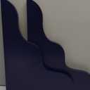 Cute Cloud Corner Wall Shelf, Wavy Floating Shelves for Nursery, Bedroom, Living Room, Bathroom & Home Decor, Navy Blue