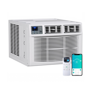 Garvee 23200 BTU Window Air Conditioner & Heater Combo – WiFi Enabled – Remote Control – Dehumidifier & Fan – 24H Timer – Cools & Heats up to 1500 Sq.Ft – Works with Alexa/search engine – 230/208V – US Standard