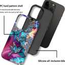 for iPhone 16 Pro Max Case with 2-in-1 Glossy All Inclusive Anti Fall Doublelayer Protection Soft TPU+PC Back Pattern Case Compatible with iPhone 16 Pro Max 6.7inch for Women Diamond Bird