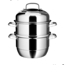 VENTION 3 tier Steamer Pot Stainless Steel Large 32cm, Induction Steamer for Cooking, Steam Pot for Dumpling, 30cm 12+6.9QT