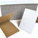 96 Packs Sleeves for Sports Card Protectors, 3" x 4.5" Cardboard Sheets for Trading Card Folders, Mail Shipping Stiffeners, Insert (96 Packs)