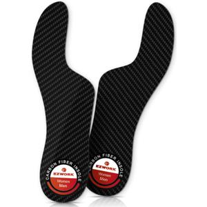 Morton's Extension Orthotic, Recovery Carbon Fiber Insole-Rigid Foot Support Shoe Inserts for Morton's Toe, Turf Toe, Hallux Limitus, Hallux Rigidus, Arthritis and Broken Big Toe-1Pair Length 10.04" (10.04"-Men's 8-8.5/Women's 9-9.5,255mm)