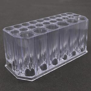 Clear Acrylic Eyeliner Organizer & Lip Liner Organizer, 26 Spaces Storage 20 Standard 6 Jumbo Cosmetic Display Case for Makeup Brushes, Pencils, and Lipsticks, 1 Pack