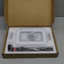 Tripod for iPhone with Light, Portable 15W Ring Light with Stand and Phone Holder for Video Recording, 6000mAh Magnetic Phone Tripod with Light 2500K-9000K for Food Hunt,Mukbang Video,Vlogging,CRI95