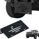 Front License Plate Bracket for Ford Bronco, Aluminum License Plate Mounting Holder Compatible with 2021 2022 2023 2024 Ford Bronco, License Plate Frame, Black