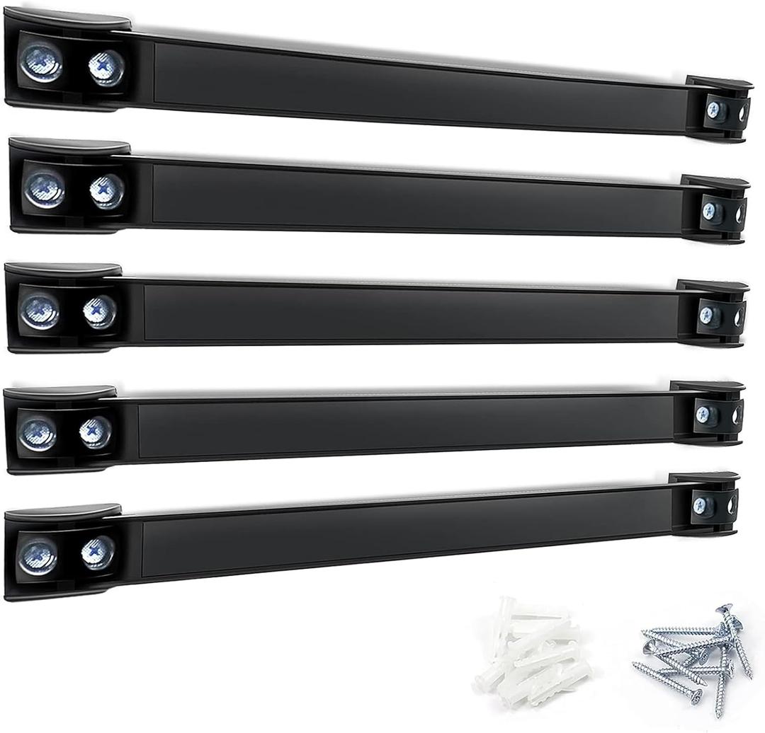 DGSL Magnetic Tool Holder Strip 5 Pack, 12 In Heavy Duty Tool Organizer Magnetic Strip, Tool Magnet Bar For Garage Tool Organization