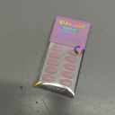 BTArtbox Press On Nails Short - Pink Ombre Almond Press On Nails with Glue for Women, Opaque Soft Gel Glue On Nails in 16 Sizes - 32 Stick On Nails Kit, Love Letter