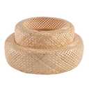 Teru Ji Kaikang 13.77" Bamboo Lamp Shade,Hand-Woven Bamboo Rattan Hanging Light Shade,Rattan Chandelier Shade for Dining Living Bedroom Kitchen Farmhouse 1-Pack