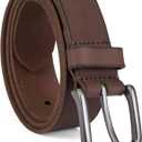Timberland Men's 35mm Classic Buckle Jean Leather Belts (34, Dark Brown)