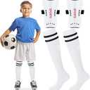 Syhood Soccer Shin Guards and Socks for Toddler Kids Youth, Lightweight Soccer Shin Pads Protective Soccer Gear for 3-5, 5-10, 10-15 Years Old Children Teen Boys Girls Soccer Game (White, S Size)