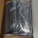 Mini Fridge Silicone Mat 23.6"x23.6"x0.5" - Non-Slip, Spill-Proof, Drip Prevention | Ideal for Refrigerators, Washing Machines, Dryers, Coolers, and Dishwashers (Black)