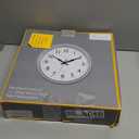 Bernhard Products Retro Wall Clock 12 Inch Silver Kitchen 50's Vintage Design Round Silent Non Ticking Quality Quartz Battery Operated for Home/Office/Kitchen/Living Room/School Classroom