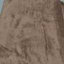 KMUSET Brown Fleece Throw Blanket for Couch - Warm Cozy Soft Lightweight Blankets All Seasons Suitable 50 x 60 inches