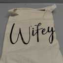 CARAKNOTS Wifey Bag Bride Gifts for Wedding Bridal Shower Honeymoon Anniversary Bachelorette Party Gifts for Bride to be Wife Canvas Beach Shoulder Tote Bag with Zip and Pocket