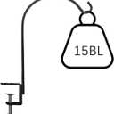 Short Deck Hook for Railing 4 Pack Deck Bird Feeder Pole with 3.3 Inch Strengthened Clamp for Hanging Bird Feeders, Lanterns, Wind Chimes, Flower and Plant Baskets (4)Lanterns Not Included