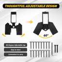 2x4 Target Stand Brackets Heavy Duty Adjustable Targets Hanger Holder Spare Parts A-Frame Swing Sets Brackets 2 Pcs Steel