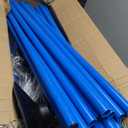 Blue Soccer Agility Poles Set Detachable Sports Trainning Speed Pole Slalom Poles with Rubber Base Sport Traning Equipment (Pack of 12)