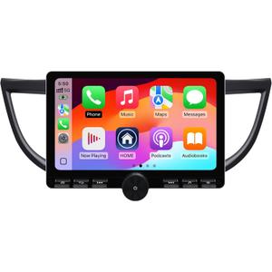 2+32G Android 14 Double Din Car Stereo for Honda CR-V CRV 2012-2016 with 10.1 Inch Touchscreen Radio Built-in Wireless Carplay/Android Auto/GPS/Bluetooth/FM/AUX-in/SWC/Backup Camera