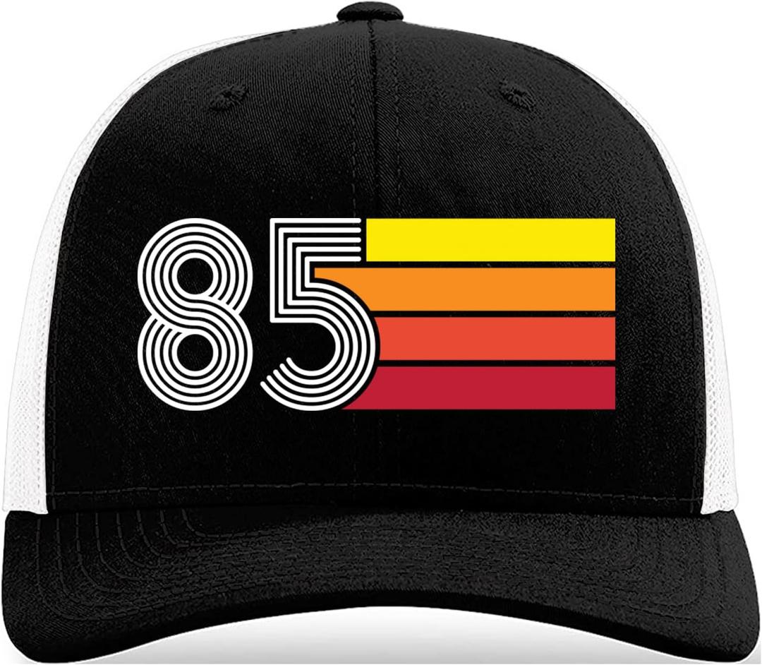 NewEleven 40th Birthday Gifts for Men Women  1985 Retro Trucker Hat, Funny Birthday Gift for Dad, Husband, Mom, Wife  Vintage 40 Year Old Party Hat