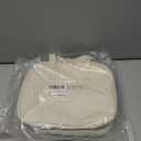 Travel Makeup Bag Skin-feel Leather, Large Capacity Cosmetic case for Women, Waterproof Portable Make up Organizer with Divider and Handle for Toiletries, Beauty Essentials (Beige)