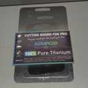 APMRQIB Titanium Cutting Board Set of 3, 100% Pure Titanium Cutting Boards for Kitchen, Double Sided Non Toxic Cutting Board, Ideal Charcuterie & Chopping for Meat, Hygiene Durable Dishwasher（S+M+L)