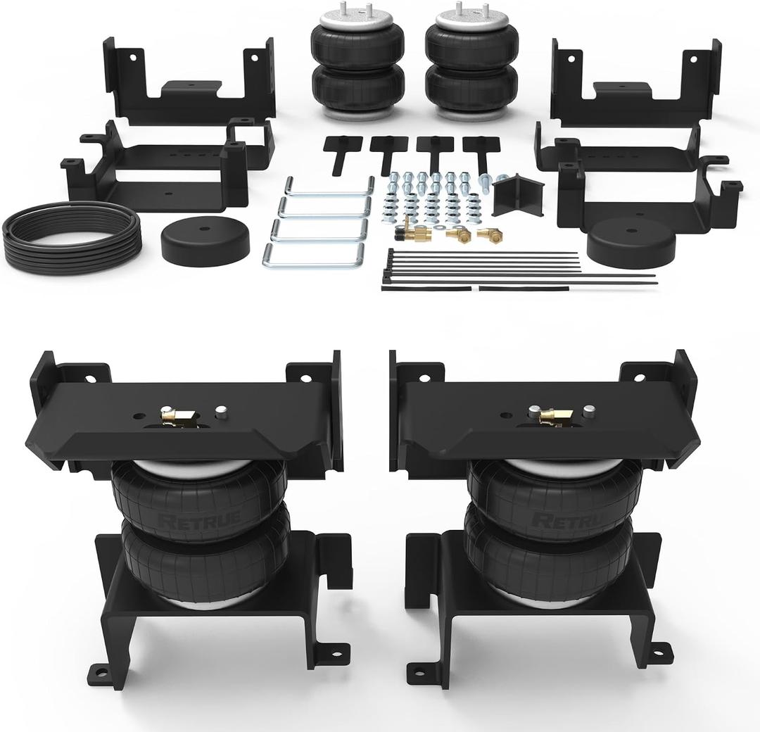 RETRUE Rear Air Bags Suspension Kit for 2015-2025 Ford F150 Truck Towing, 5000 Lbs of Load Leveling Capacity, Replacement for Firestone 2582 Ride Rite Airbags for Trucks Rear Suspension