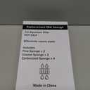 Replacement Aquarium Filter Sponge, Fish Tank Filter Replacement Parts, Including 2 x Coarse Sponge, 2 x Fine Sponge & 4 x Carbonized Sponge, for 10-40 Gal