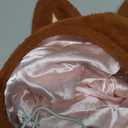 Little Monster Cartoon Ears Hat Toy Character Cosplay Dark Hat Fairy Tale Costume for Halloween Party Photo Prop (Brown)