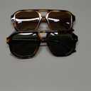 livho Trendy Polarized Square Aviator Sunglasses Women Men Square Eyewear Frame, Retro Sun Glasses for Women Men 2025 Shades