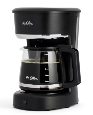Mr. Coffee® Switch Coffee Maker, 12-Cup Coffee Maker, Black