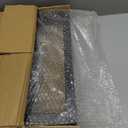 ALLCOS Bench Legs 16 Inch Metal Coffee Table Legs Heavy Duty Furniture Desk Chair Legs, Set of 2, Black (16" Rectangle-Shaped)