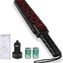Hand Held Metal Detector Wand,Portable High Sensitivity Security Wand and Woodworking Scanner Tool (Orange)