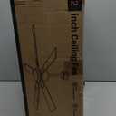 52 Inch Ceiling Fans with Lights and Remote&APP Control, Black Smart Ceiling Fan with 3000-6000K Dimmable, 6 Speeds Quiet Reversible Motor, Indoor/Outdoor Ceiling Fan for Bedroom Living Room