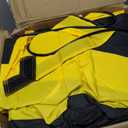 Inflatable Gaga Ball Pit, Portable Gaga Ball Pit for Indoor Outdoor Game, Backyard, Park, School, Camp, Home | Gaga Pit with Built-in Blower, Gaga Ball, Carry Bag, Sandbags etc (Black+Yellow, 20FT)