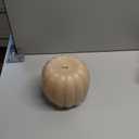 Luminara Tall Pumpkin Figural Flameless Flickering Moving Flame LED Candle (5.7" x 5.5"), Chalky Finish Real Unscented Wax, Time Function (Irish Cream)