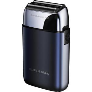 Blade & Stone PS501 Foil Shaver for Men  Dual Foil Cordless Shaver with Graphene-X Blades and 8000 RPM Digital Motor  All-Metal, Rechargeable Wet and Dry Razor  Dark Night