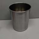 Kitchen Cabinet Countertop Built-in Stainless Steel Trash Can 8L Embedded Trash Bin Trash Chute with Lid