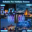 2026 Upgraded TV Antenna, Digital Antenna for Smart TV Indoor/Outdoor with Strongest Booster, HD TV Antenna for Local Channels with Telescopic Antenna Pole, Supports 8K 4K 1080P-40ft Coax Cable