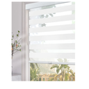 Persilux Cordless Zebra Blinds for Windows (30" W x 64" H, White) Light Filtering Zebra Shades for Indoor Windows, Sheer Shades Thermal Insulated Blinds with Upgraded Cassette, Window Shades for Home
