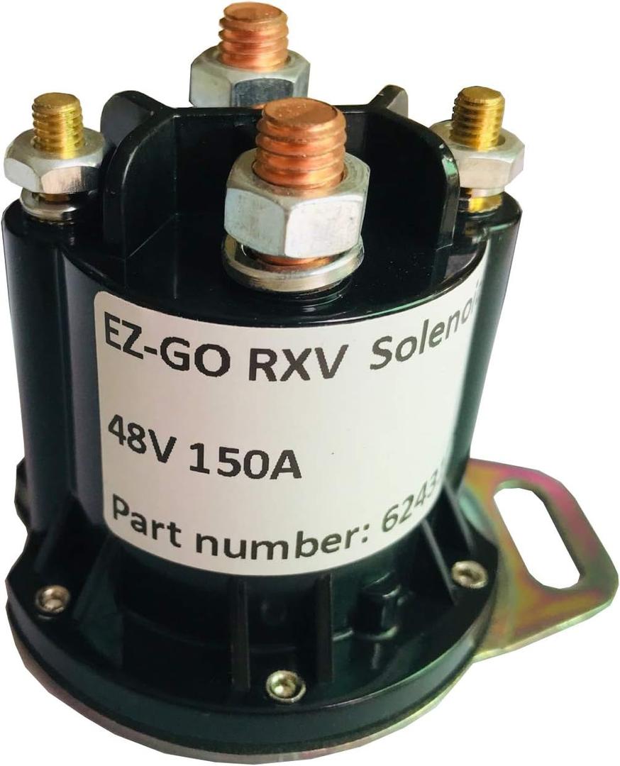 Dr.Acces Golf Cart Solenoid for EZGO RXV Electric Golf Cart Solenoid, 48V 150A,4 Terminal OEM# 624317,649373