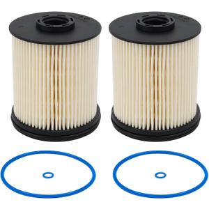 2 Pack TP1015 Fuel Filter Compatible with 2017-2024 Chevy Cruze, Silverado, GMC, Sierra 6.6L & 3.0L Duramax Fuel Filter